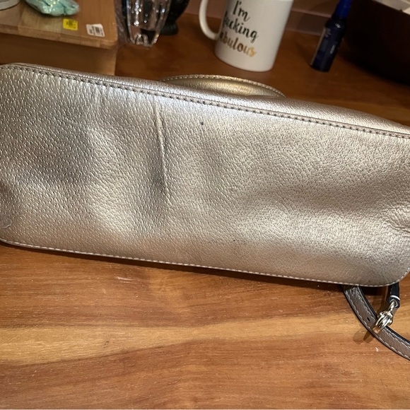 EUC Kate Spade Wellesley Rachelle Gold Leather Handbag - Picture 11 of 16